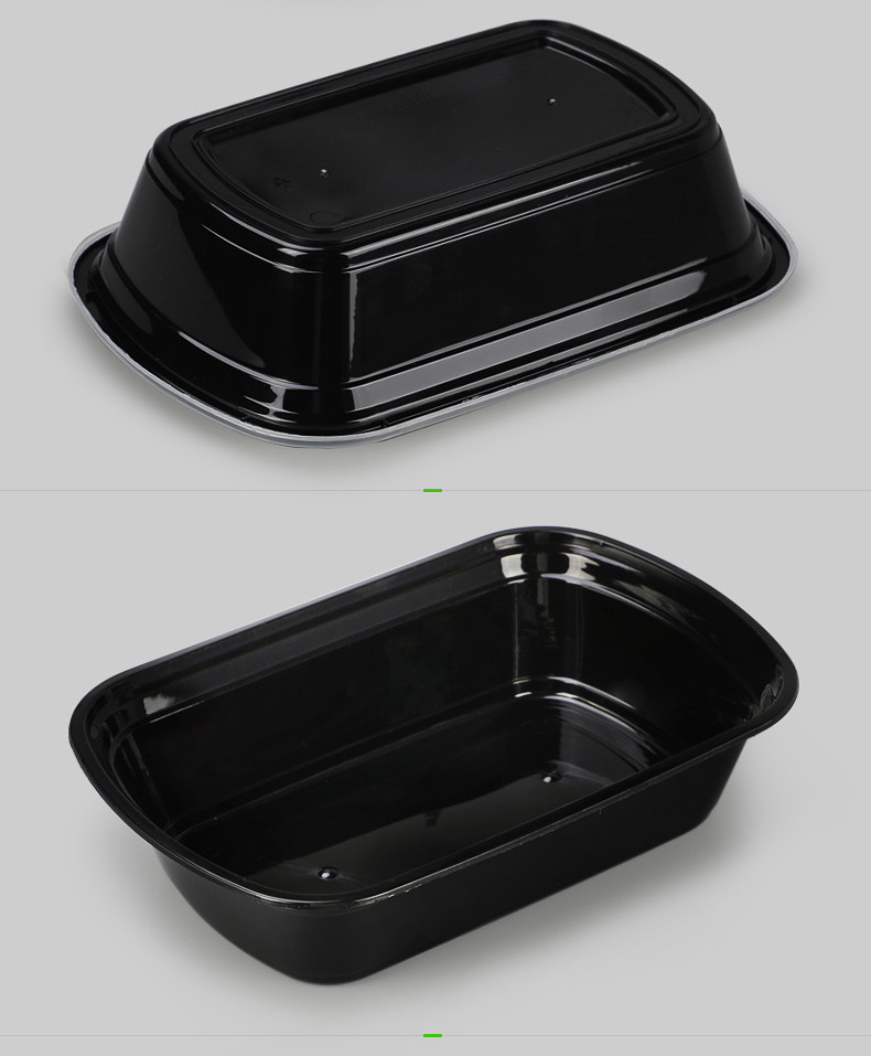 赛卓 一次性餐盒带盖美式双层打包盒外卖快餐盒便当饭盒塑料餐具